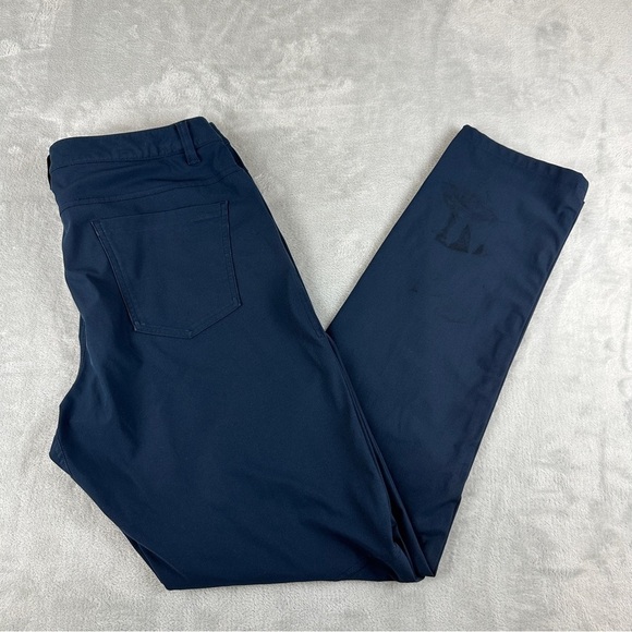 Lululemon ABC Pant True Navy 37" Men's Size 34 - Picture 6 of 16